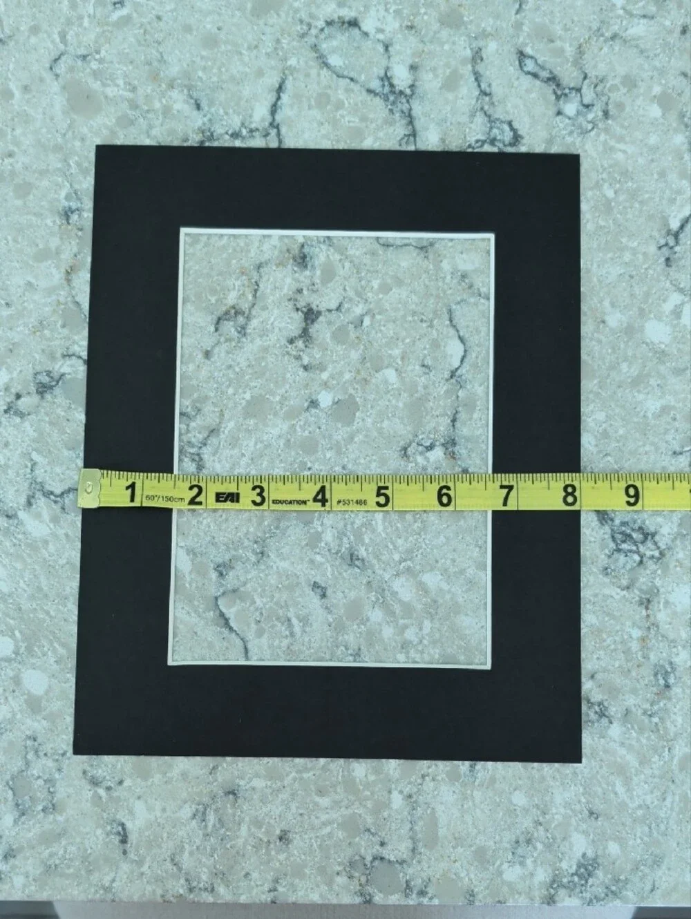 Set of 3 Black Picture Matboard 8x10 With 5x7 Opening